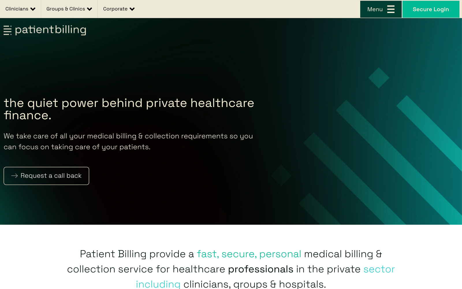 Patient Billing UK Portal